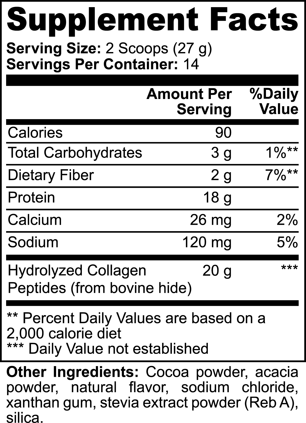 Grass-Fed Collagen Protein (Chocolate)