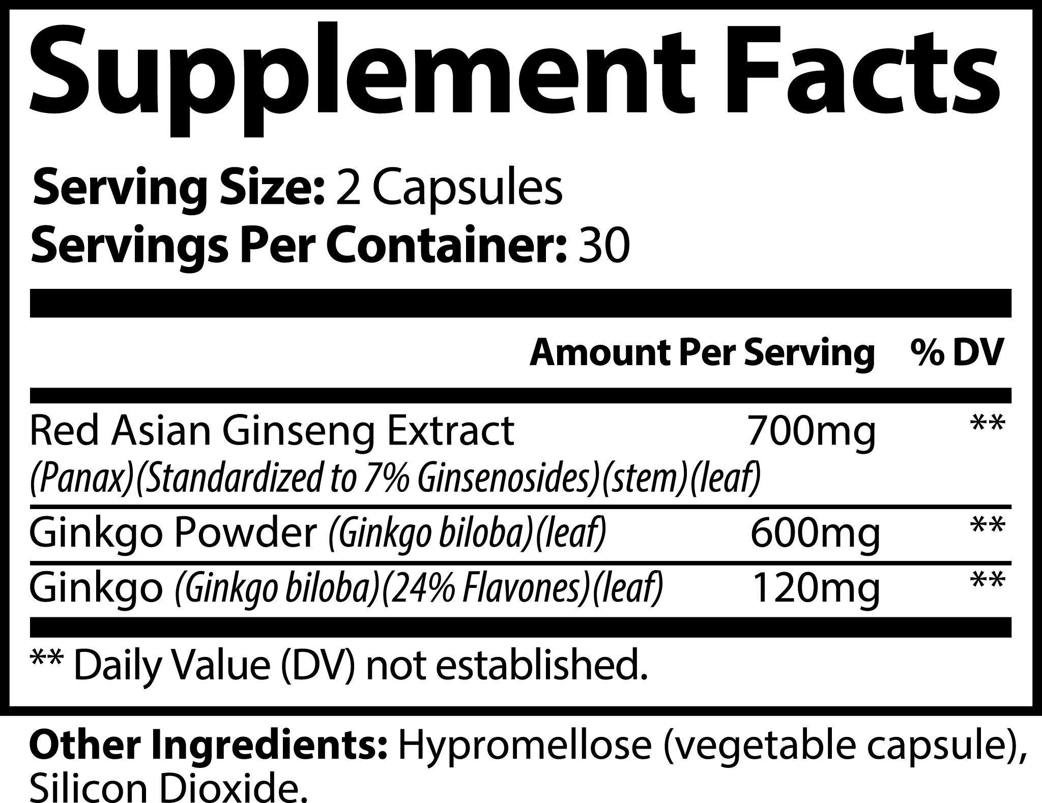 Ginseng + Ginkgo Biloba